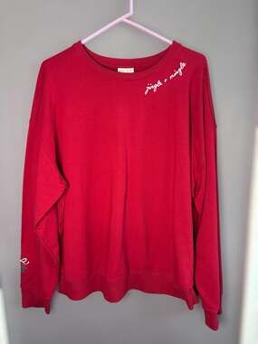 Ava & Viv Red Jingle & Mingle Holiday Sweatshirt XXL
